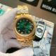 Copy Rolex Datejust Asia 8215 Watches - 2-Tone jubille Green Diamond Dial (4)_th.jpg